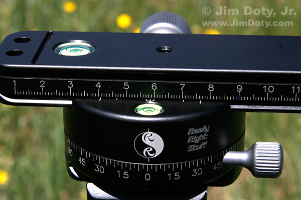 Nodal slide in the jaws of a panning clamp.  Photo copyright Jim Doty Jr. 