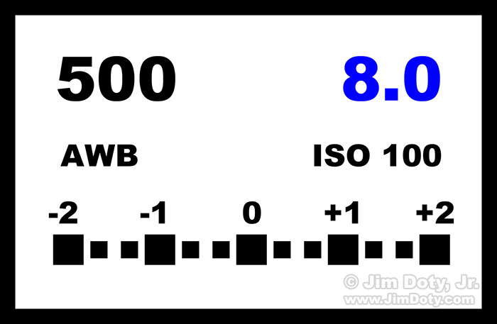 LCD display on a digital camera.