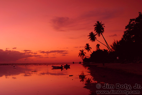 Dusk, Moorea, French Polynesia